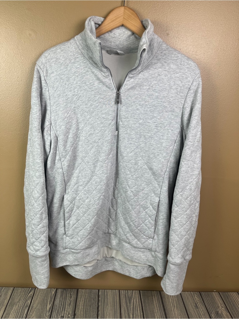 Lululemon Forever Warm Pullover Heathered Vapor Women's Size 10